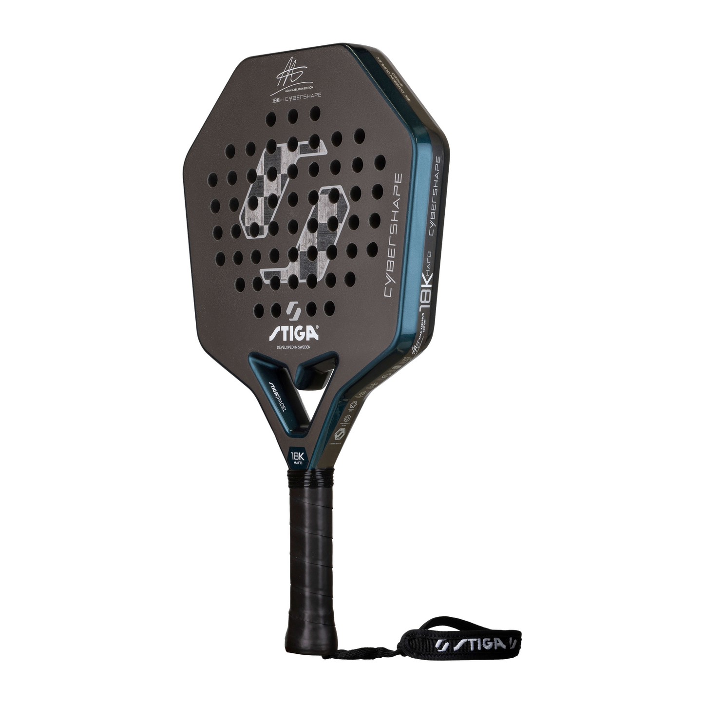 STIGA Cybershape 18 K Hard Adam Axelsson 2026 Padel Racket image 5