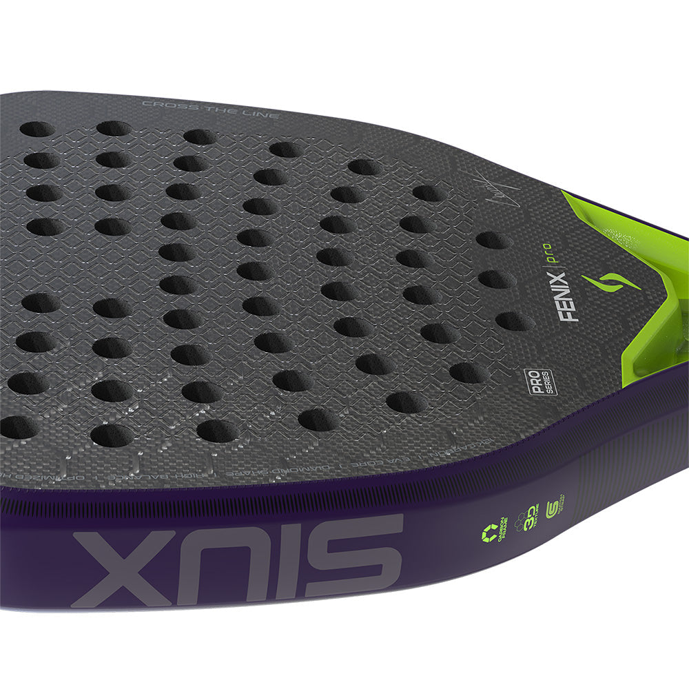 SIUX Fenix Pro 2026 Glow Purple Padel Racket image 3