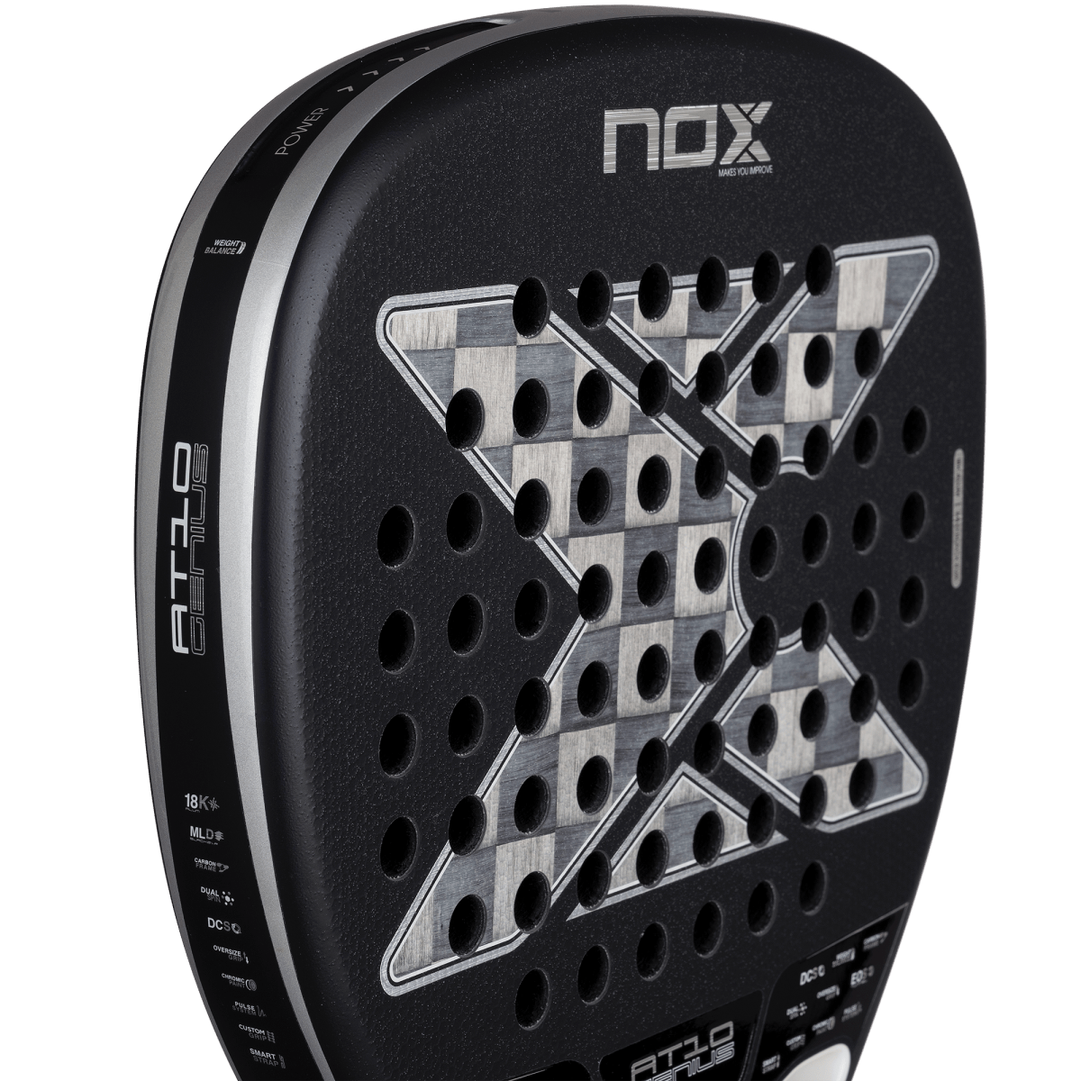 NOX AT10 Luxury Genius ATTACK 18K Alum 2026 Padel Racket image 3