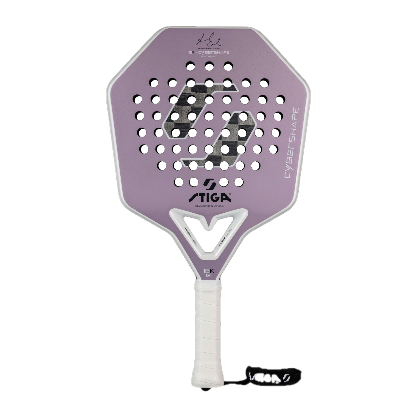 STIGA 18K LW Cybershape Amanda Girdo Padel Racket (2026) image 1