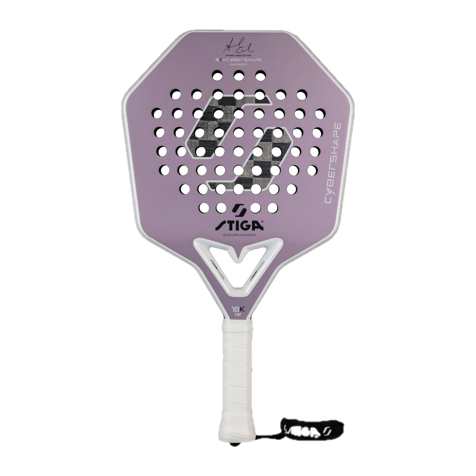 STIGA 18K LW Cybershape Amanda Girdo Padel Racket (2026) image 1