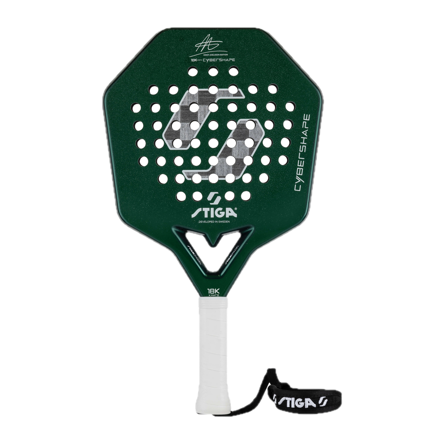 STIGA 18K X Hard Cybershape Adam Axelsson Edition Padel Racket (2026) image 1