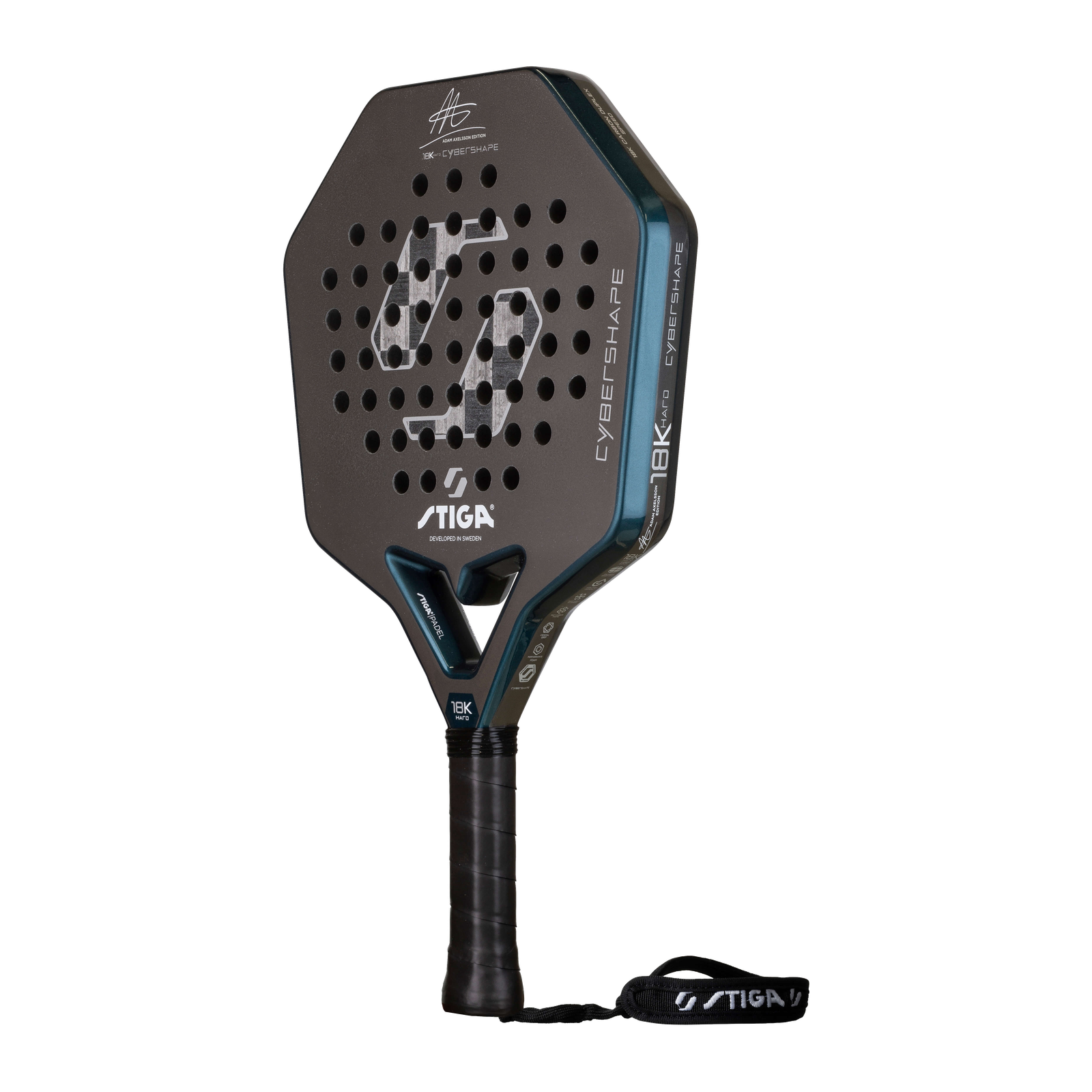 STIGA Cybershape 18 K Hard Adam Axelsson 2026 Padel Racket image 5