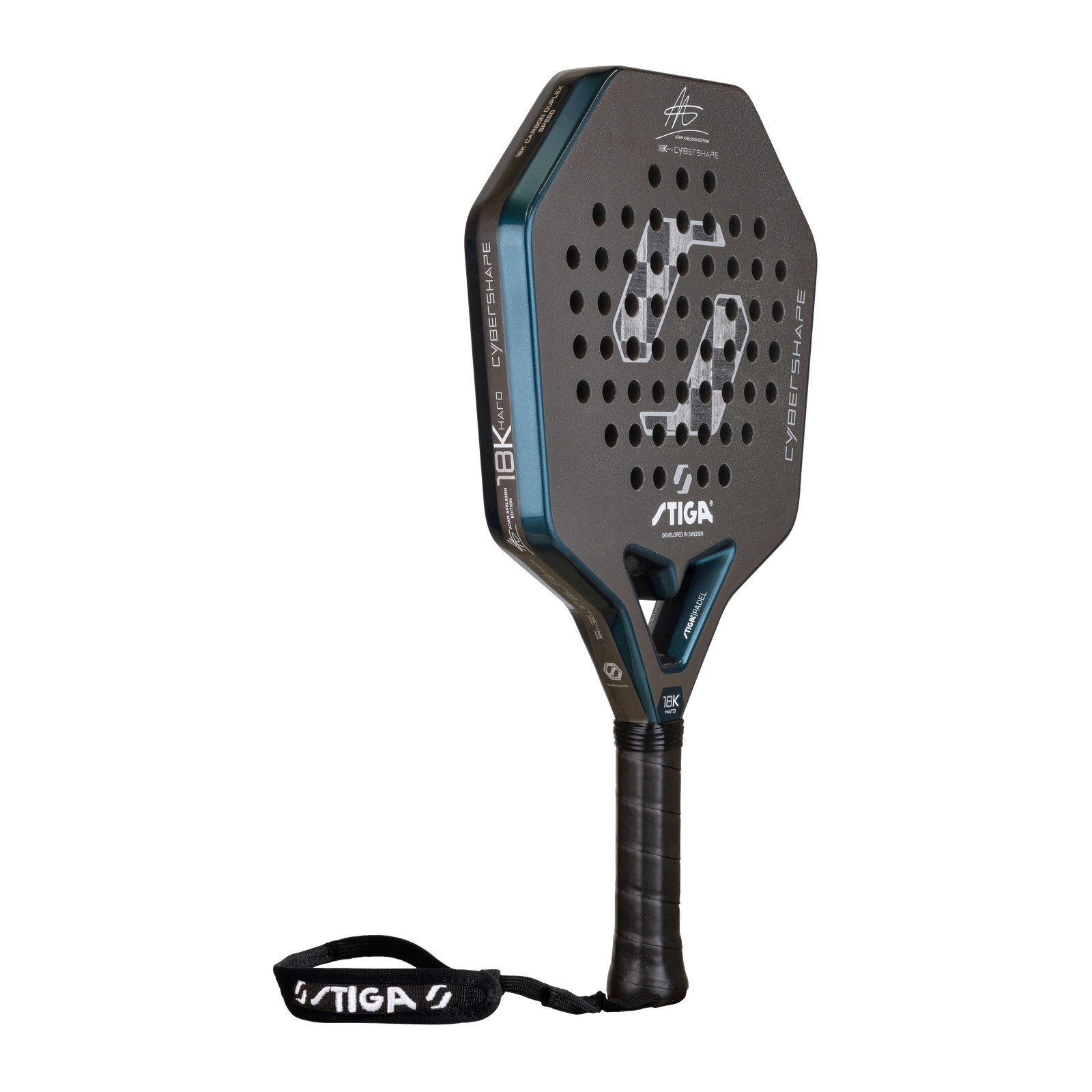 STIGA Cybershape 18 K Hard Adam Axelsson 2026 Padel Racket image 2
