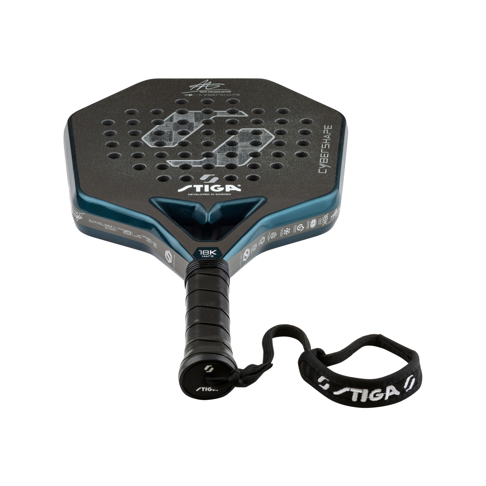 STIGA Cybershape 18 K Hard Adam Axelsson 2026 Padel Racket image 4