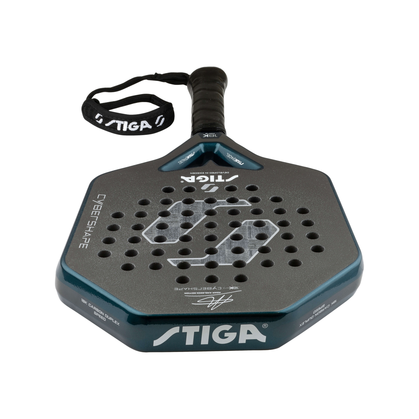 STIGA Cybershape 18 K Hard Adam Axelsson 2026 Padel Racket image 3
