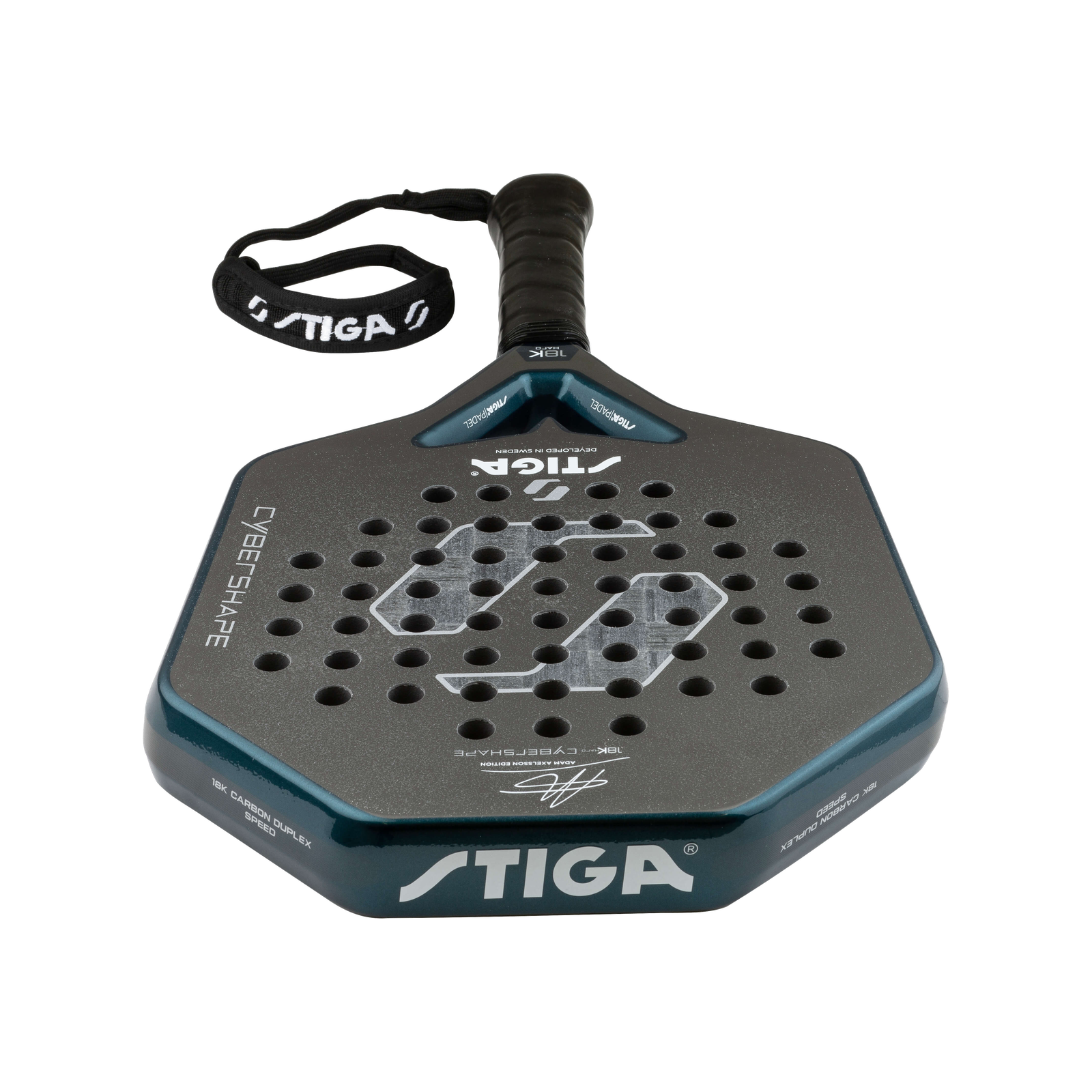 STIGA Cybershape 18 K Hard Adam Axelsson 2026 Padel Racket image 3