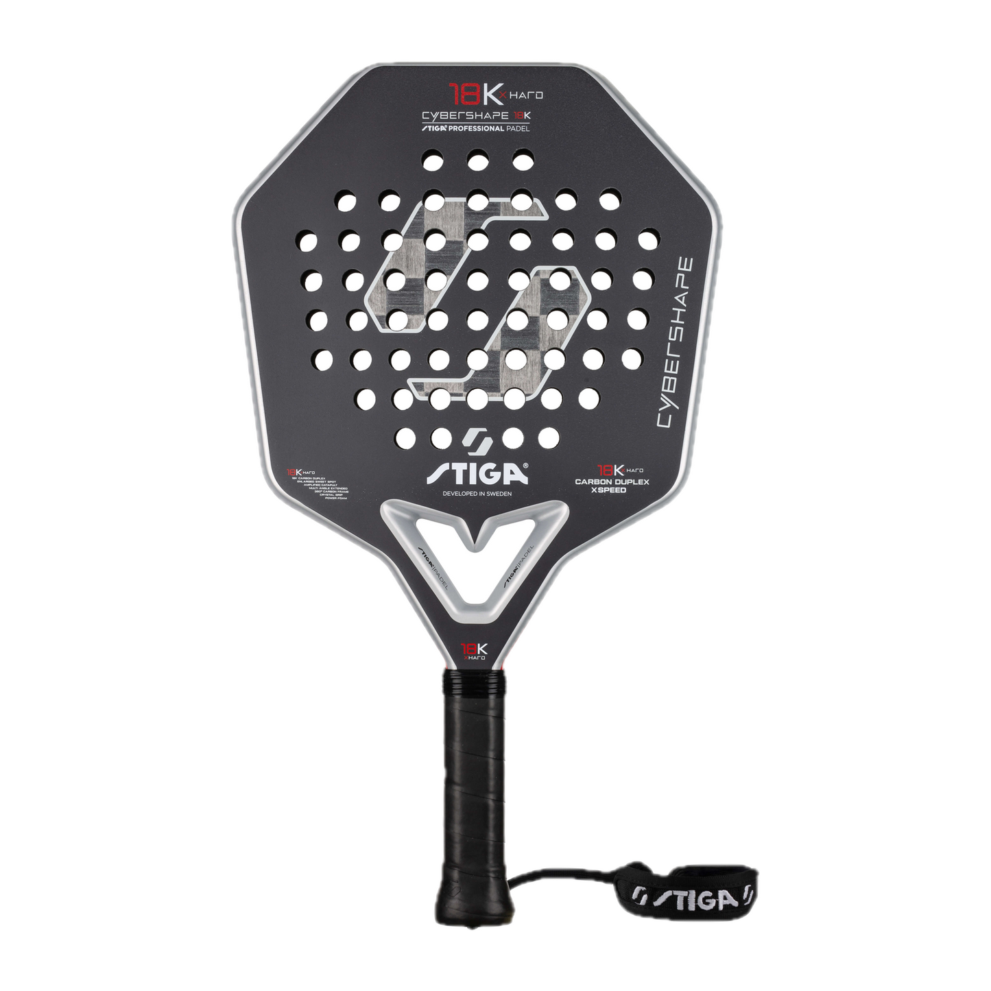 STIGA Padel racket 18K X Hard Cybershape (2026) image 1