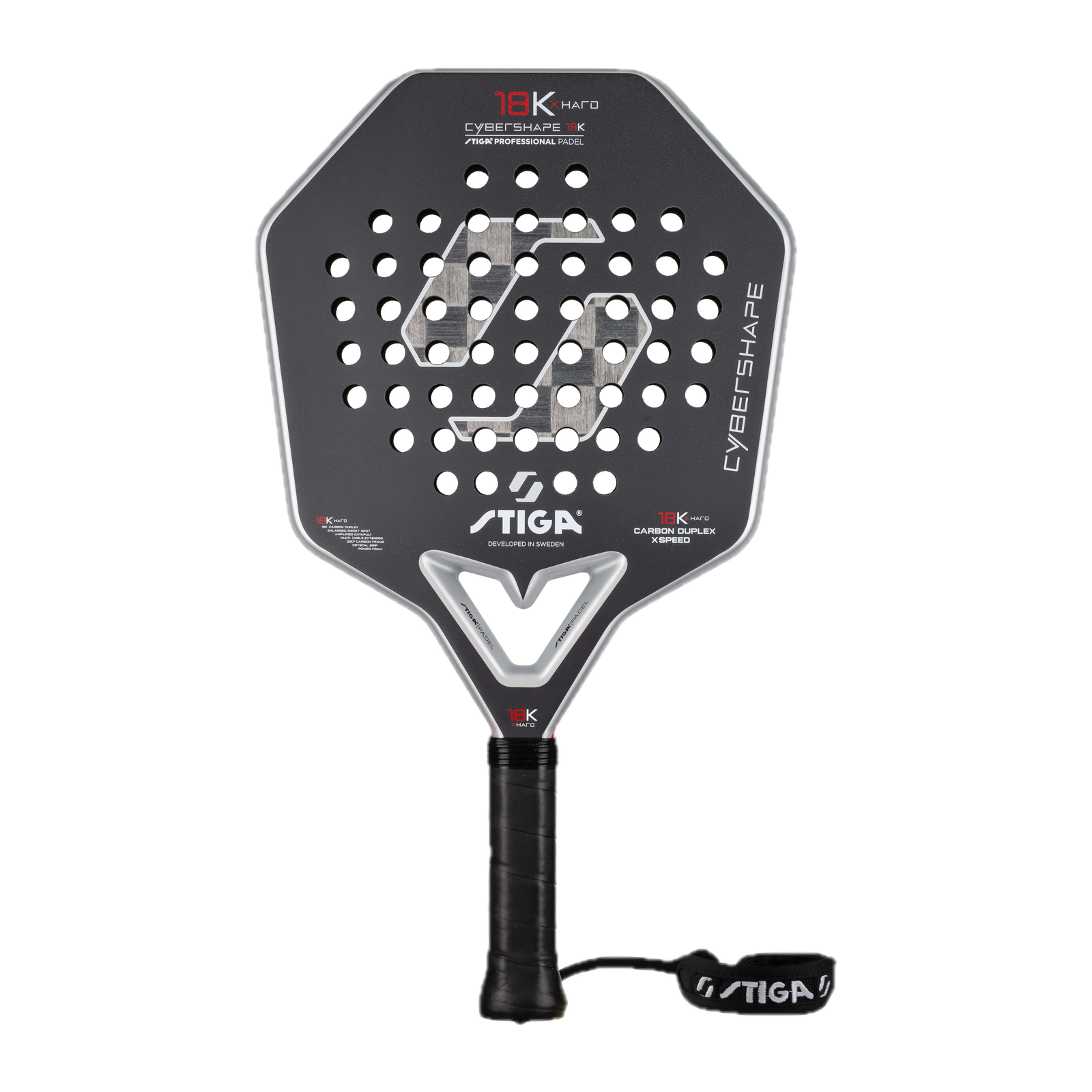 STIGA Padel racket 18K X Hard Cybershape (2026) image 1